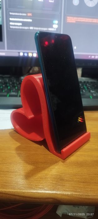 Suporte de telemóvel Coração