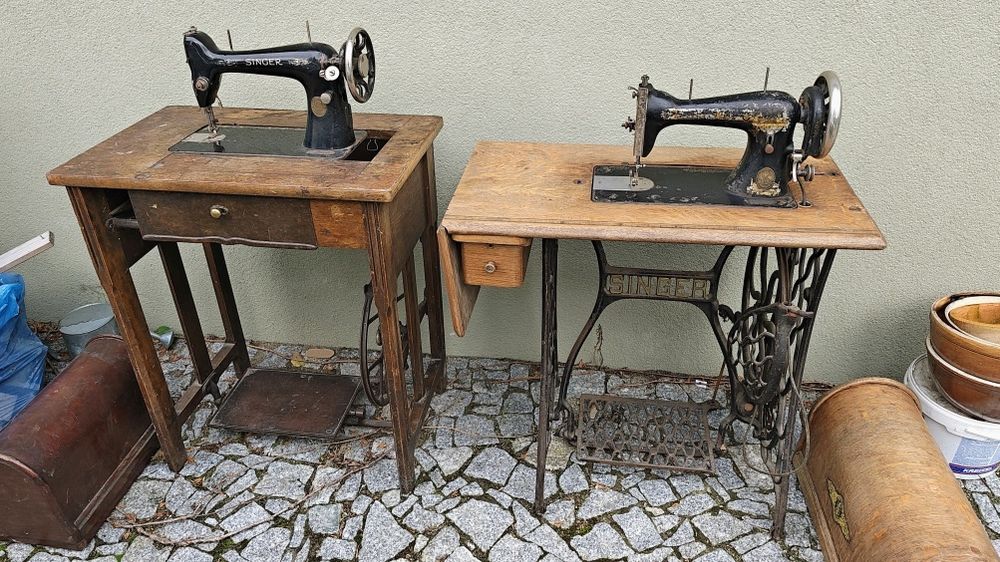 Stare maszyny do szycia Singer i inne