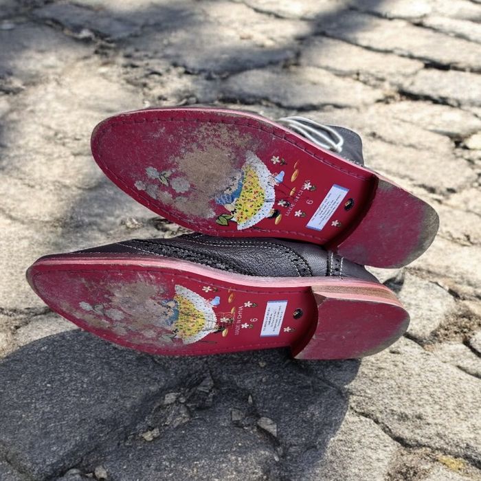Коричневі шкіряні черевики-броги Irregular choice в ідеальному стані
