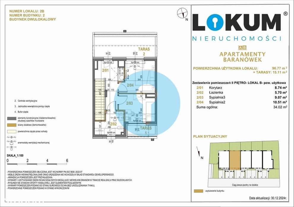 Apartament 4 pokoje - 96,77 m2