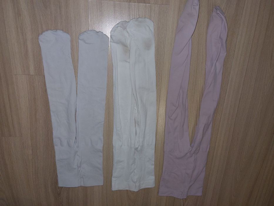 Zestaw 3 par rajstop dla dziewczynki 98-104 cm cienkogrube
