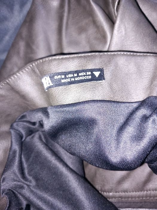 Macacão zara  em polipele castanho