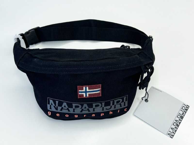 Нова Поясна Сумка Napapijri Оригінал Чорна Синя Унфсекс Поясная сумка
