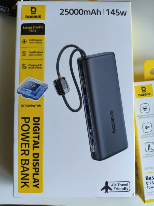 Baseus   EnergyFill FC41 зарядний пристрій
 25000 мАh 145W, новий.