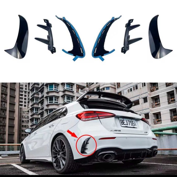 Rear Spoiler with Air Outlet for Mercedes-Benz A-Class