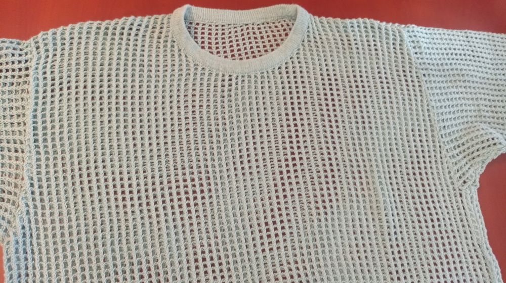 Camisola malha rede