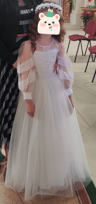 Сукня плаття біле пишне для першого причастя, випускного