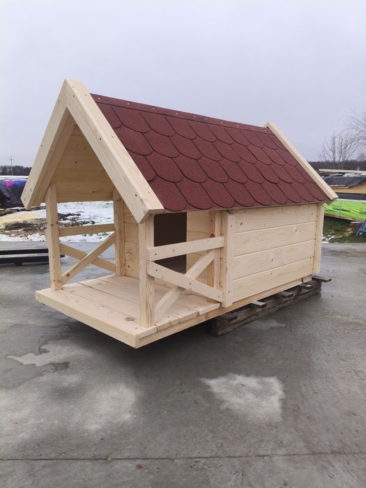 Duża buda z tarasem Ocieplana Wysyłka w całości