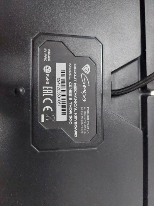 Klawiatura Genesis Thor 300 zielona