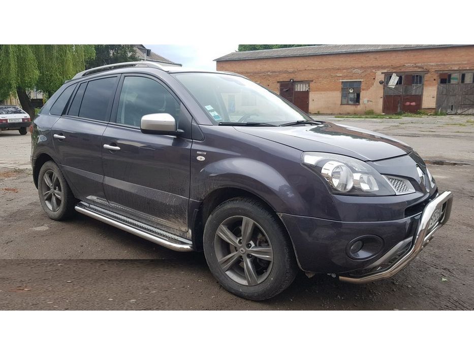 Renault Koleos 2008-2016 рр. Бокові пороги Premium (2 шт., нерж.) 60 мм