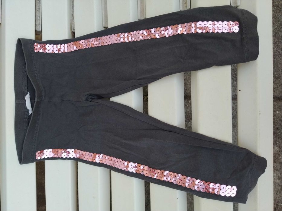 Calças de menina com brilhantes - C & A - 18 - 24 meses - 92 cm