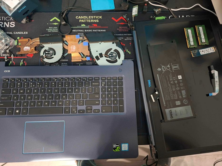 Dell G3 3779 17" części - matryca 17" , obudowa, taśma, ładowarka