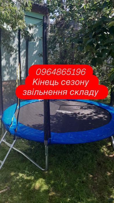 Батут дитячий Від 140 см 183см 252см 312см Якісні матеріали