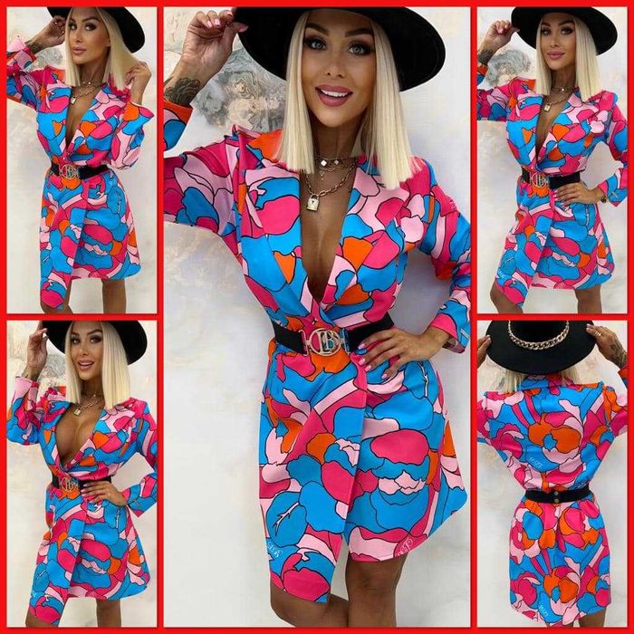 Sukienko marynarka niebieska od Lola Bianka