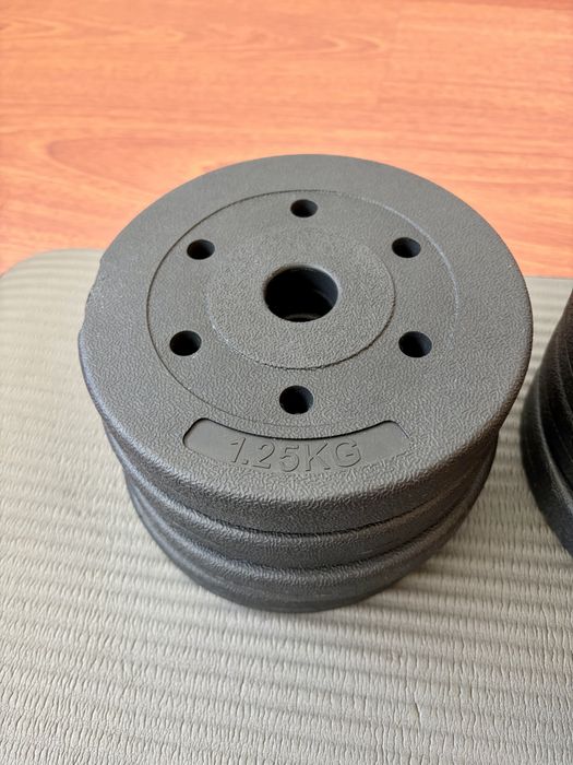 Conjuto pesos e halteres (30kgs)
