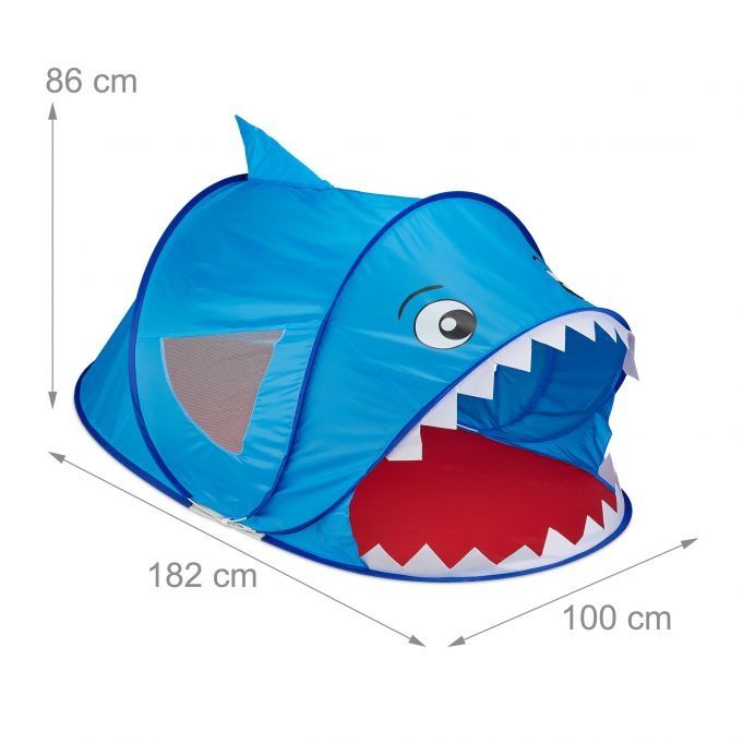 Namiot do zabawy Pop Up shark niebieski rekin
