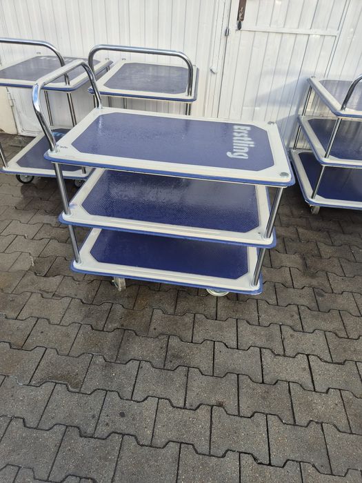 Wózek transportowy 3 pólkowy  2 półkowy platforma wózek półkowy 62x92