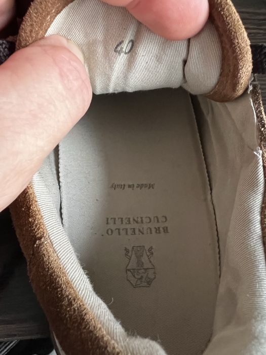 Кросівки BRUNELLO CUCINELLI Шкіра ориг Розмір 40 на 25.5-26 см