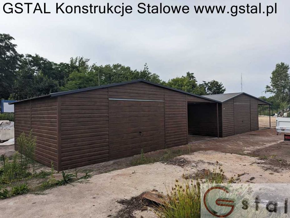 garaż blaszany hala wiata 9x6 8x6 10x6 9x7 12x6 automat profil ocynk