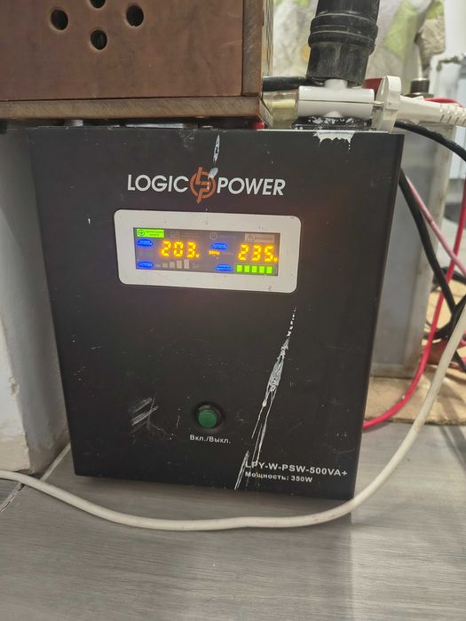 Ибп logic power + щелочной аккумулятор + зарядка