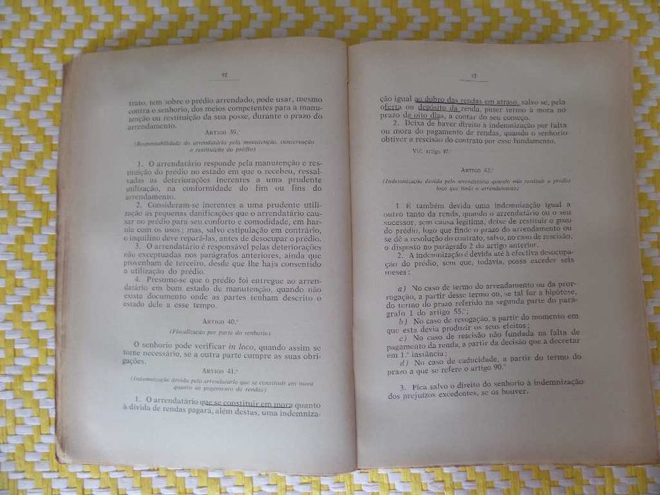 Inquilinato civil e comercial no Ultramar