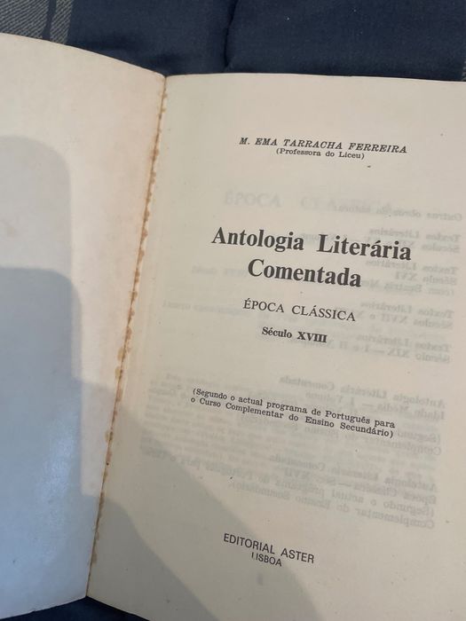 Livro Antologia Literária