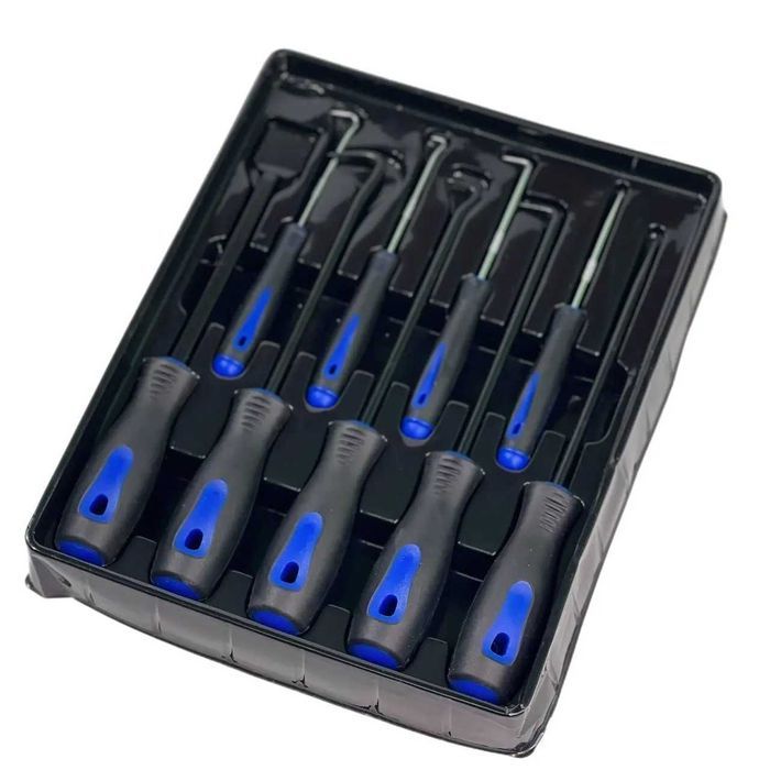 Набор крючков и скребок с ручками Набір гачків для слюсарних робіт