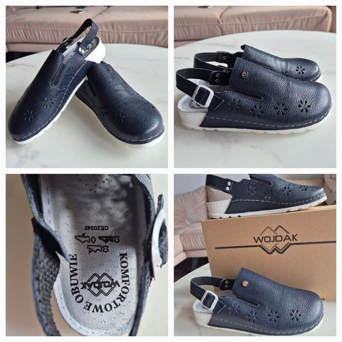 Buty medyczne pracownicze Wojdak skóra naturalna skórzane 38