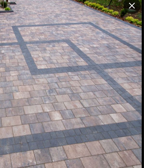 Вкладання бруківки та Та встановлюємо Поребрик