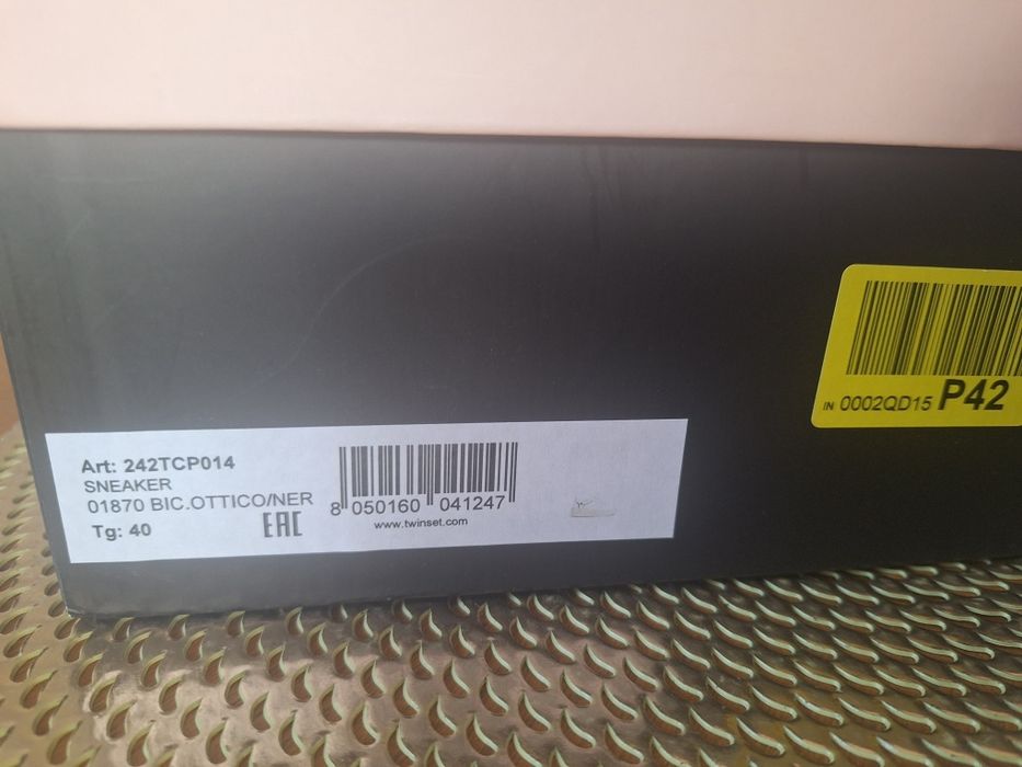 Twinset sneakers 40 skorzane JAK NOWE RAZ ZAŁOŻONE