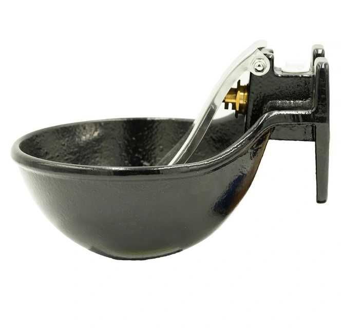 Poidło miskowe żeliwne z językiem z blachy nierdzewnej