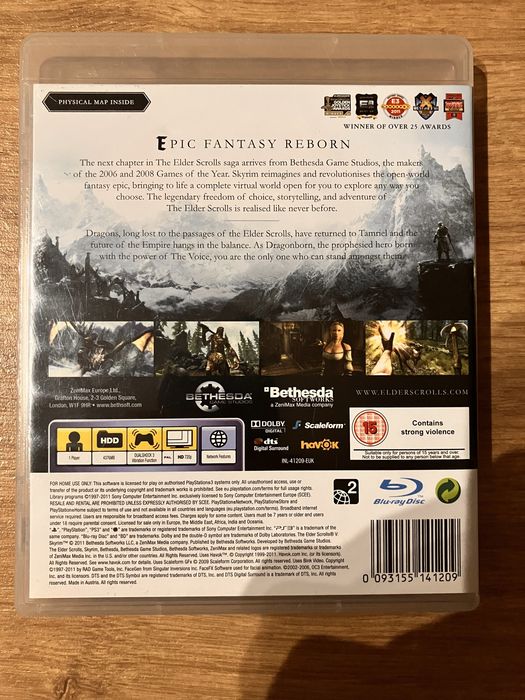 Skyrim gra na konsole PS3