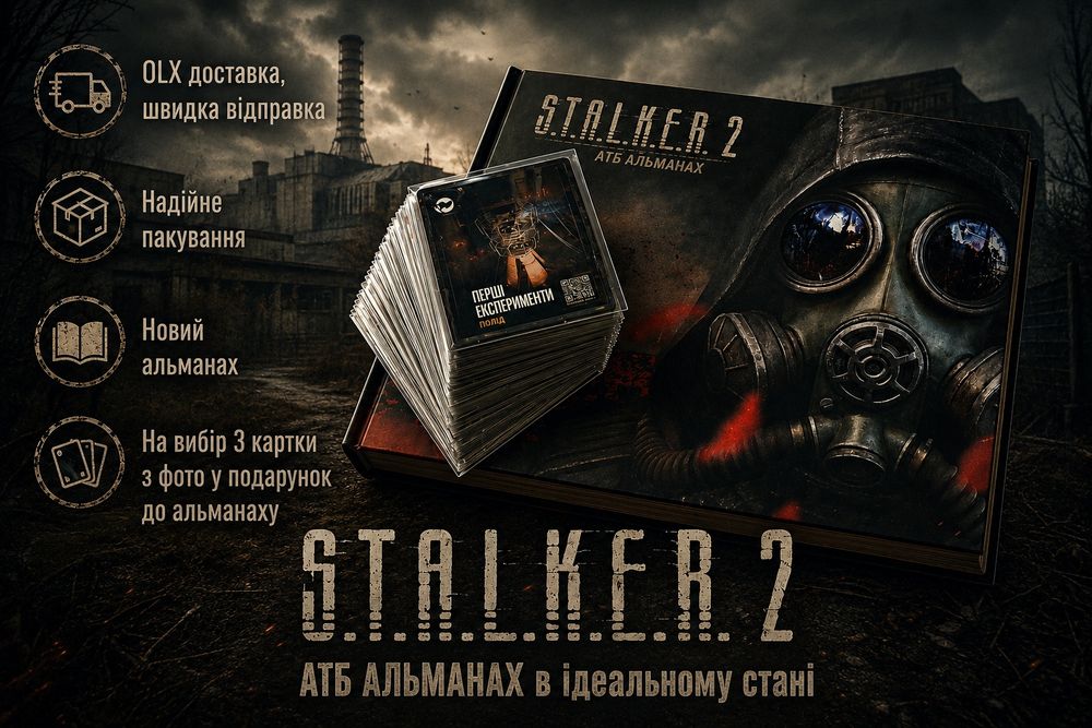 STALKER 2 [ АЛЬМАНАХ + Повна колеція з 48 карток ] альманах / картки атб