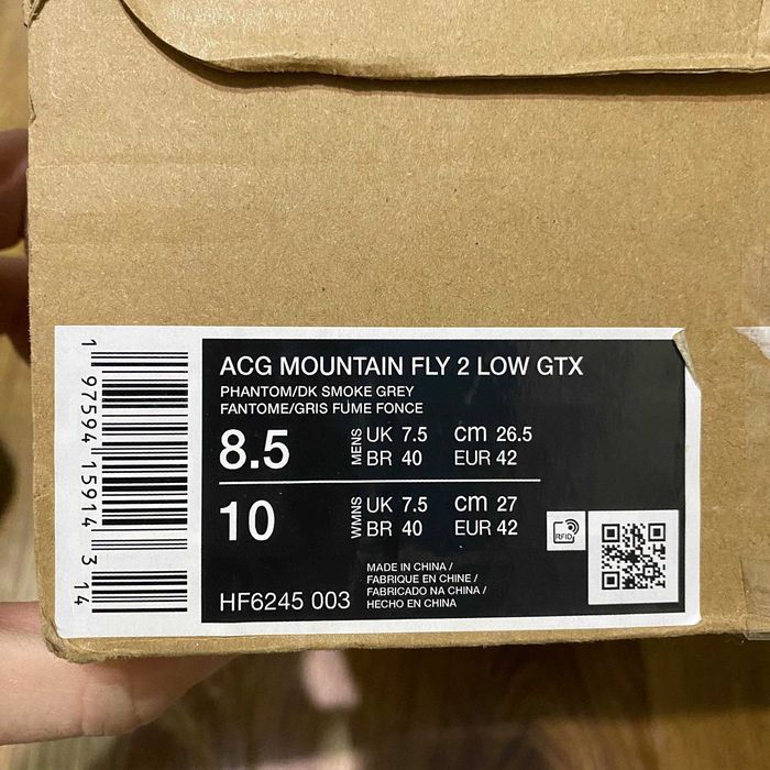 Оригінальні кросівки Nike Mountain Fly 2 Gore Tex