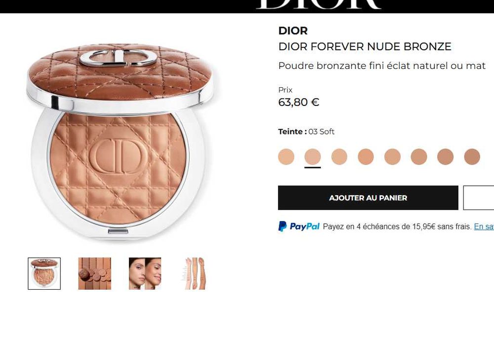 Пудра-бронзатор та фіксуюча пудра з матовим та сяючим фінішем від Dior