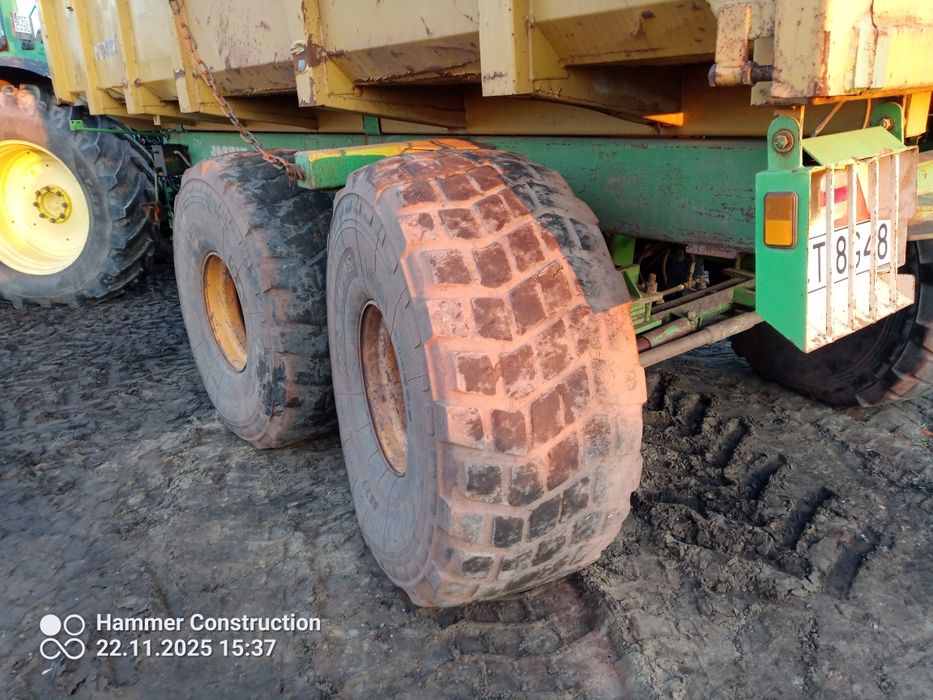 Przyczepa JOSKIN budowlana skorupowa  skrętna oś