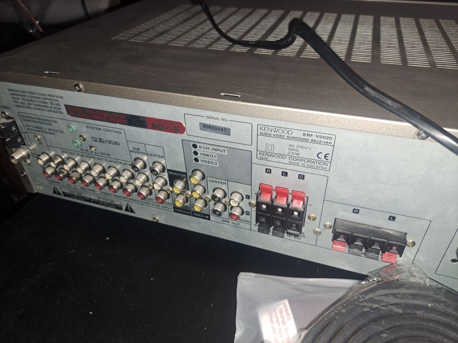 Amplituner Kenwood w wersji 5.1 lub stereo