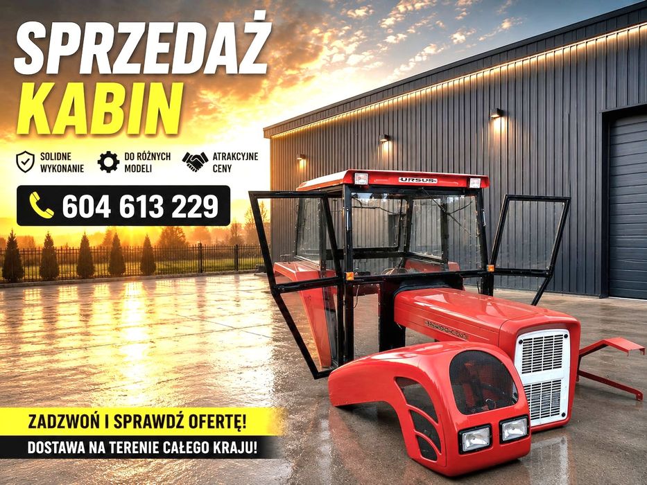 Kabiny ciągnikowe C-330 C-360 MF T-25 Bizon | Transport | Promocja