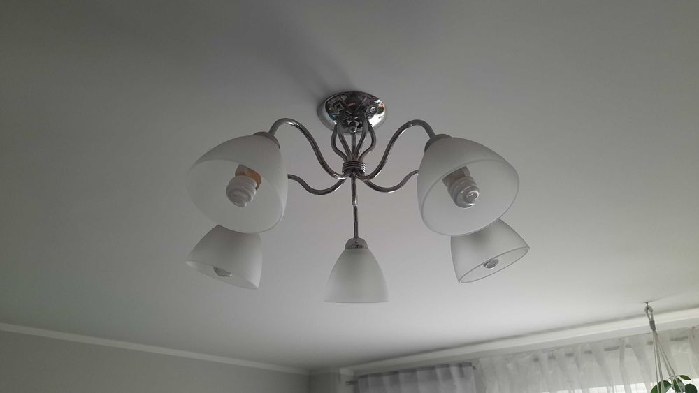 Lampa sufitowa wisząca żyrandol 5x E27