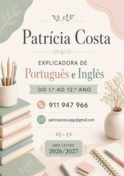 Explicações de Português e Inglês