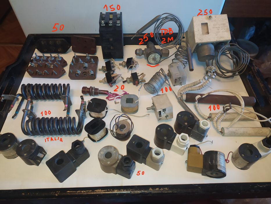 Продам электро оборудование,реле,микропереключатели,катушки,эл.чайник(