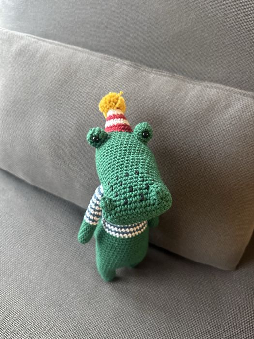 Corcodilo em amigurumi