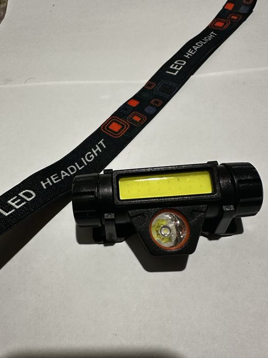 Компактний Ліхтарик налобний з 2 режимами й довгим часом роботи