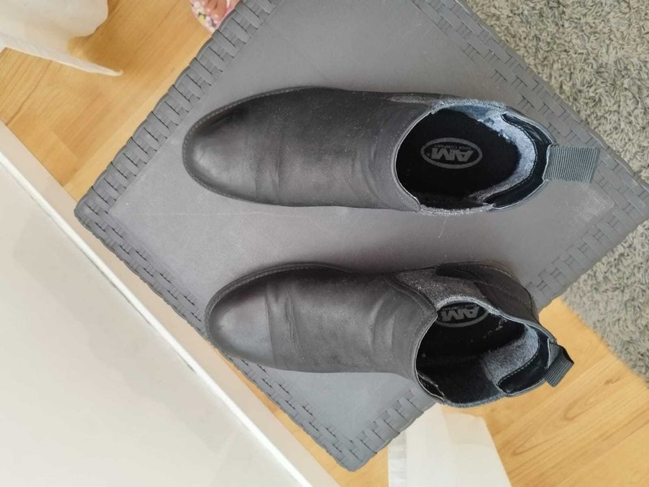 Bota Preta Tam 44 Semi Nova