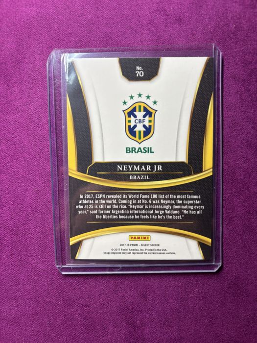 Neymar Junior card Paini Select 2018