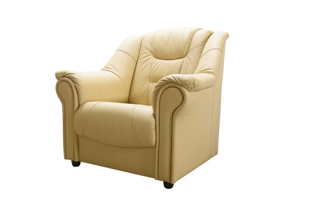 Fotel ze skóry naturalnej "KAROL" skóra naturalna PRODUCENT