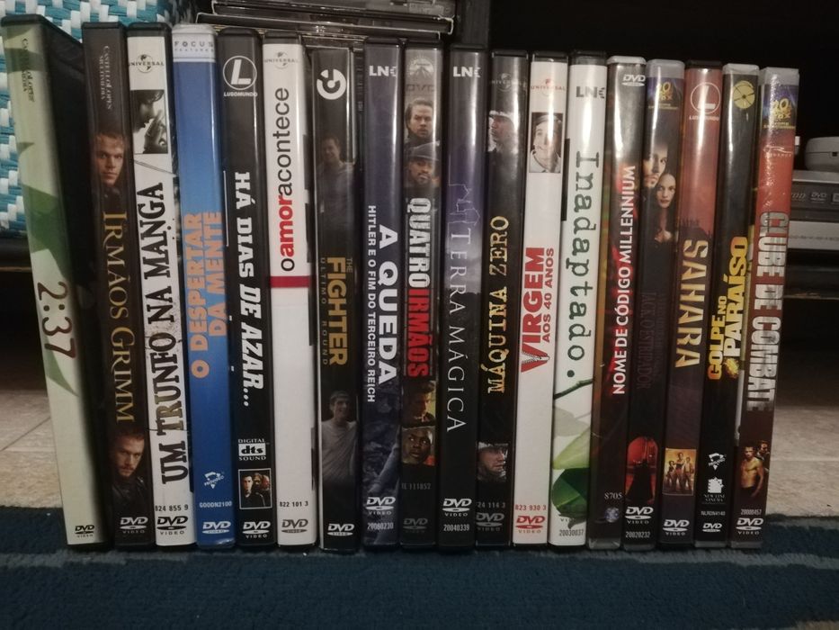 DVDs de filmes de diferentes géneros !!! Ver lista dos disponíveis