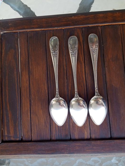 Trzy łyżeczki Piotr Łątkowski próba 800, sygnatura 20-1931 rok