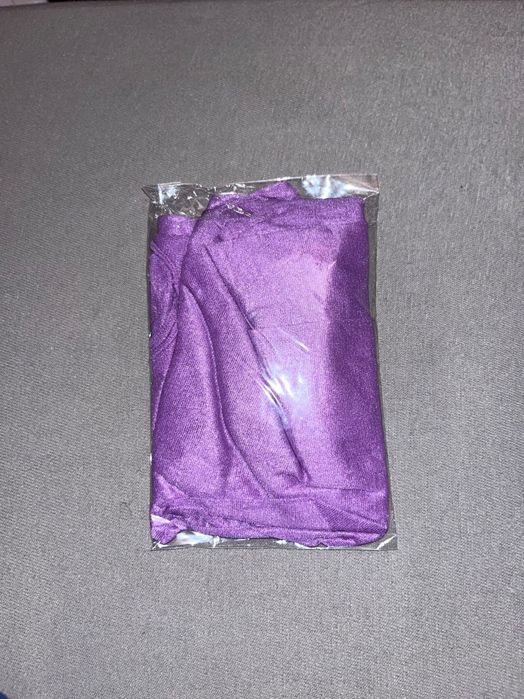 467/ Rajstopy S/M wys.stan 30 den open crotch fioletowy świecąca lycra
