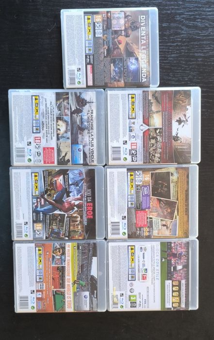 Conjunto de 7 jogos PlayStation 3
